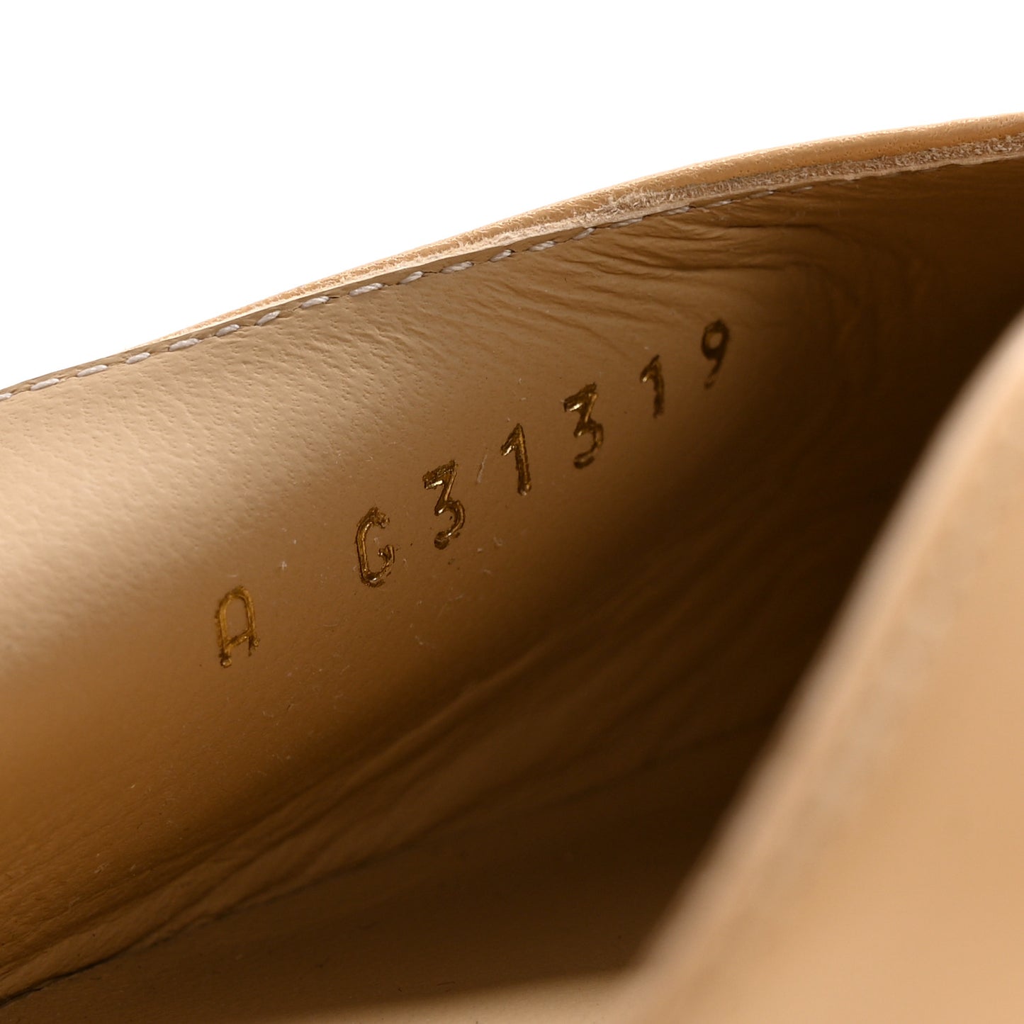 Goatskin Grosgrain Cap Toe CC Slingback Flats 41 Beige Black