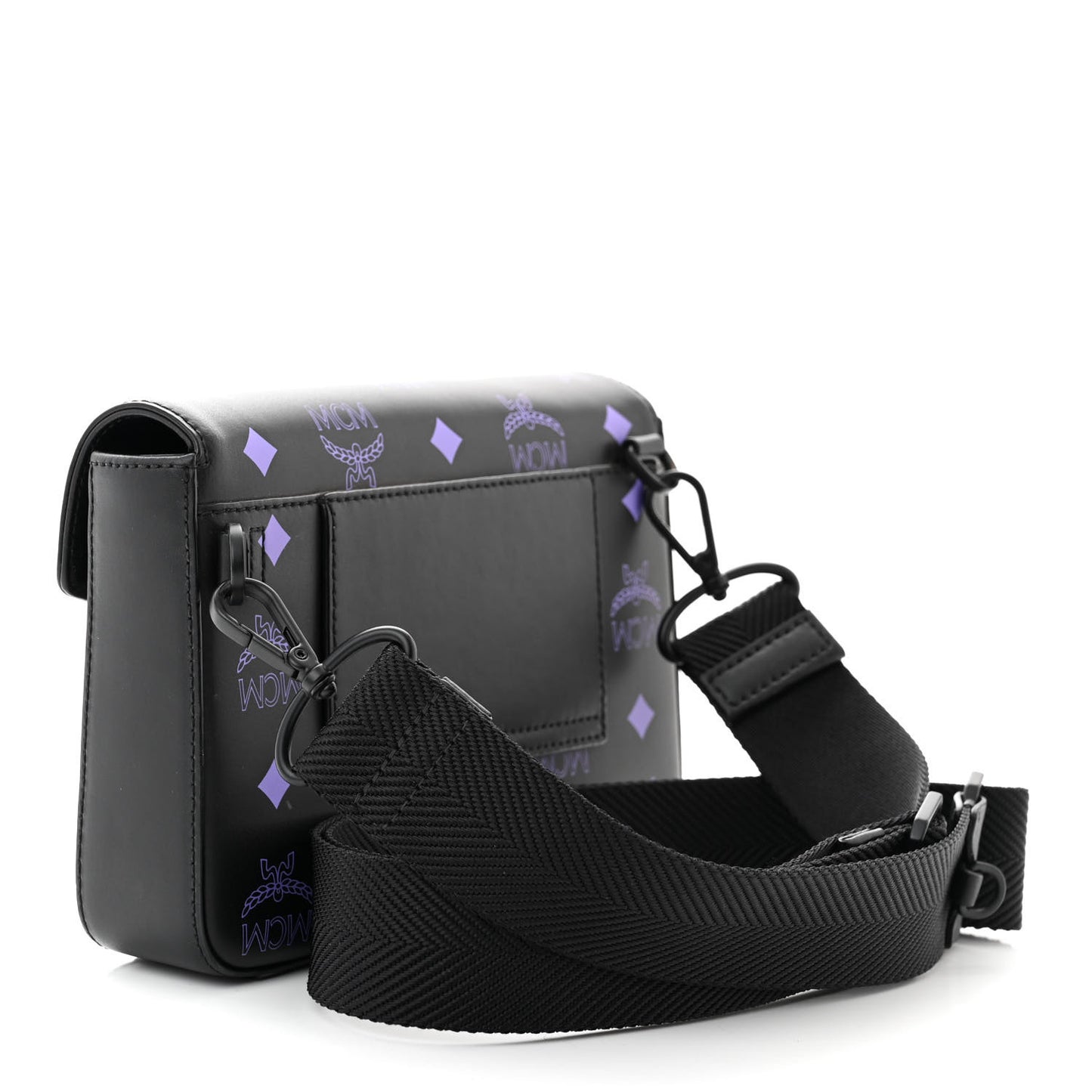 Calfskin Color Splash Logo Small Millie Crossbody Belt Bag Dahlia Purple