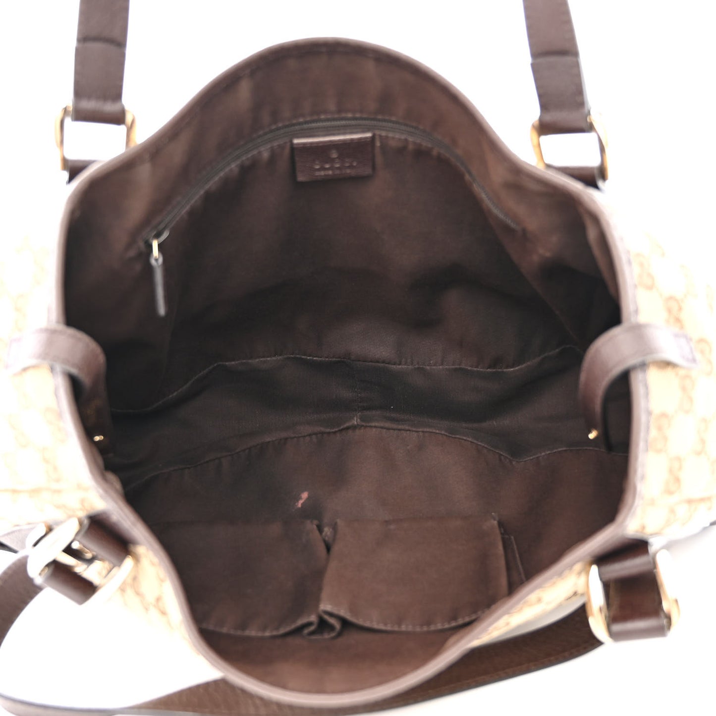 Monogram Medium Abbey Shoulder Bag Dark Brown