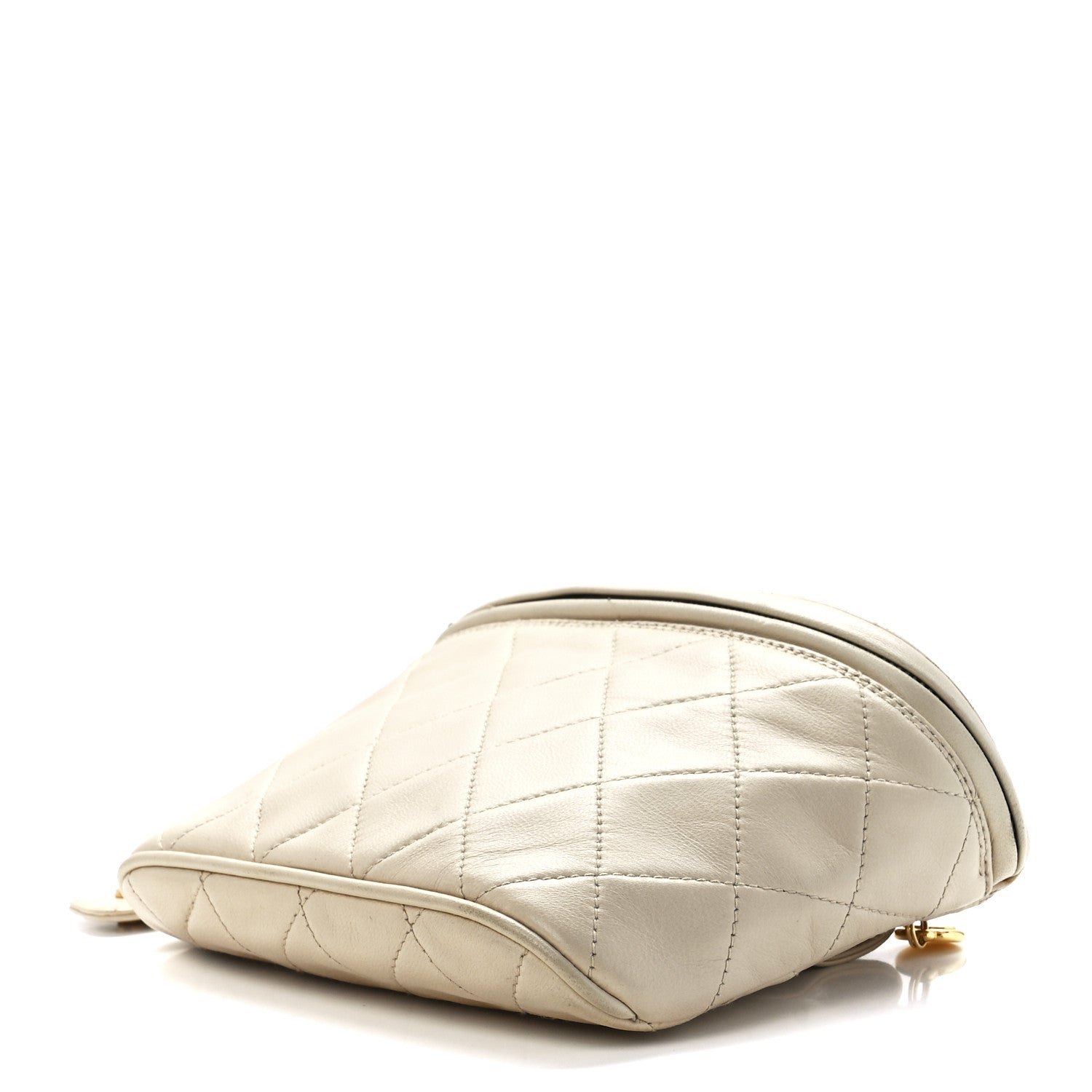 Chanel Lambskin Quilted Waist Belt Bag Beige 12 of 14