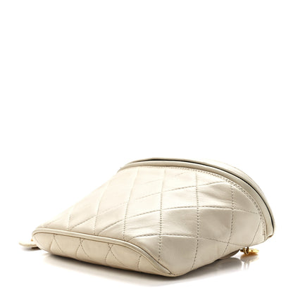 Chanel Lambskin Quilted Waist Belt Bag Beige 12 of 14