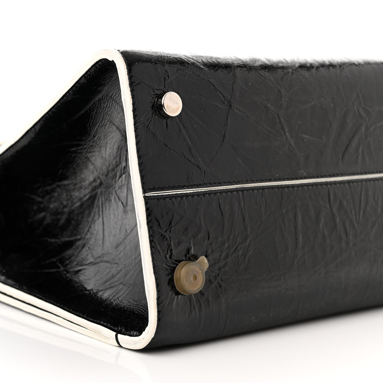 Christian Dior Crinkled Calfskin Medium Diorever Flap Black 9 of 15