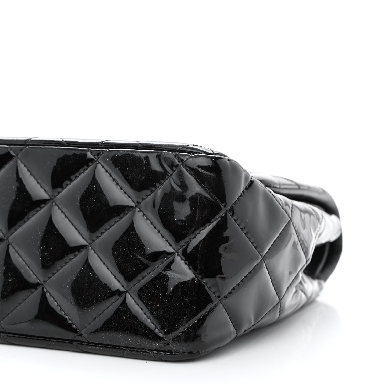 Chanel Patent Quilted Jumbo Double Flap Black 11 of 14