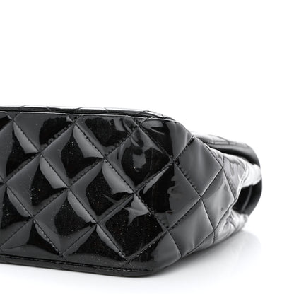 Chanel Patent Quilted Jumbo Double Flap Black 11 of 14