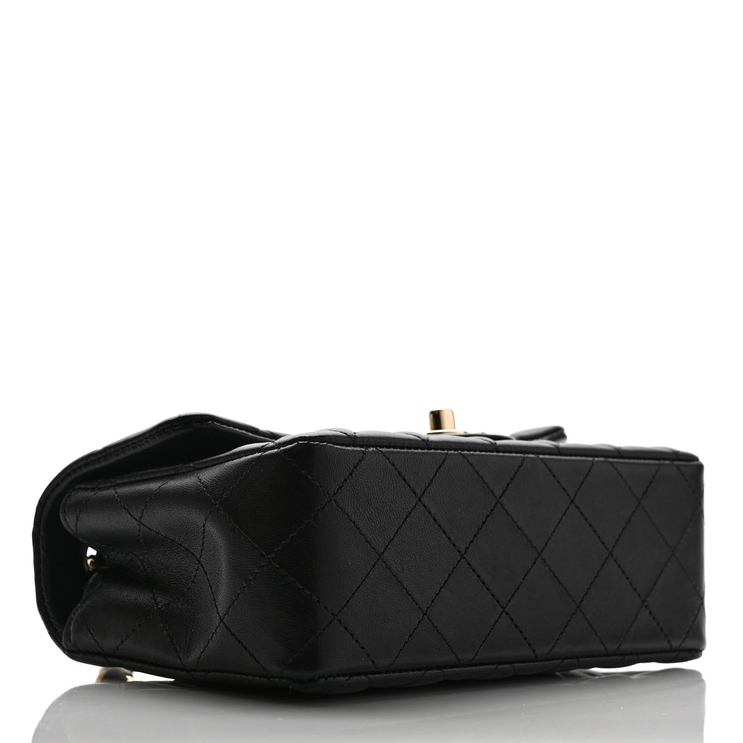 Chanel Lambskin Quilted Mini Rectangular Flap Black 4 of 10