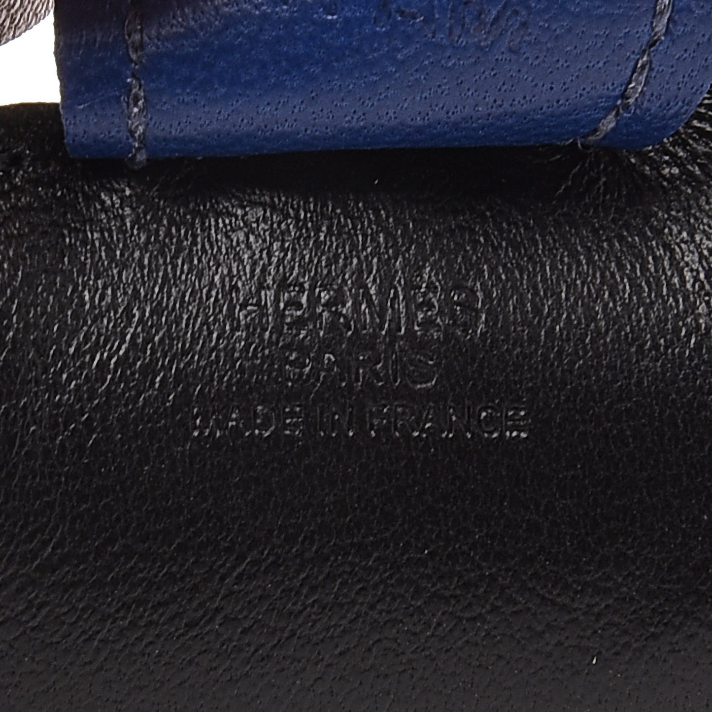 Milo Lambskin Grigri Rodeo Horse Bag Charm PM Black Bleu Saphir Gold