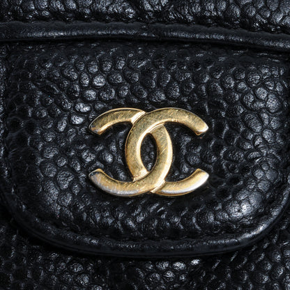 Chanel Caviar Quilted Long Flap Wallet Black 5 of 9
