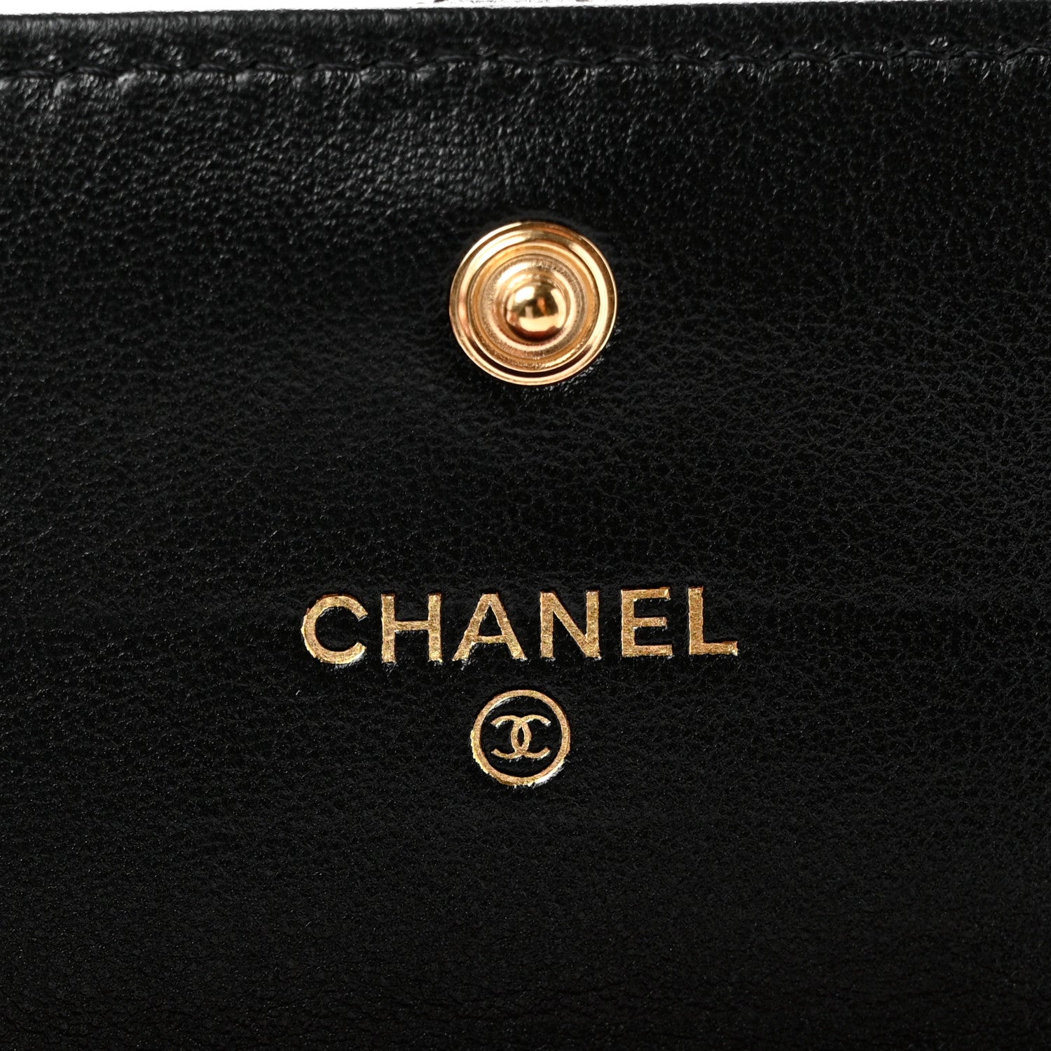 Chanel Lambskin Quilted Chanel 19 Flap Wallet Black 6 of 9