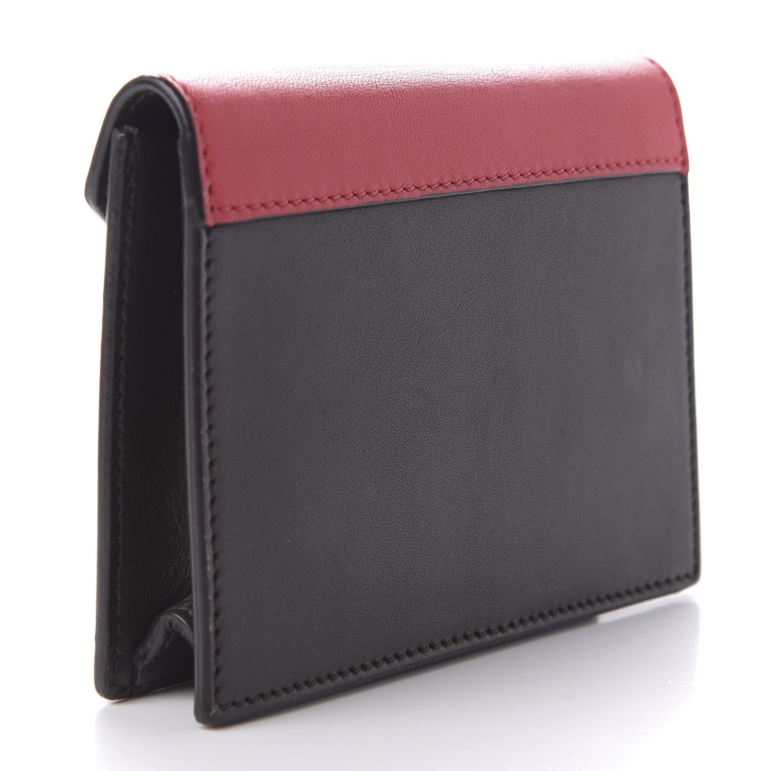 Celine Smooth Calfskin Pocket Card Holder Dark Rust 3 of 7
