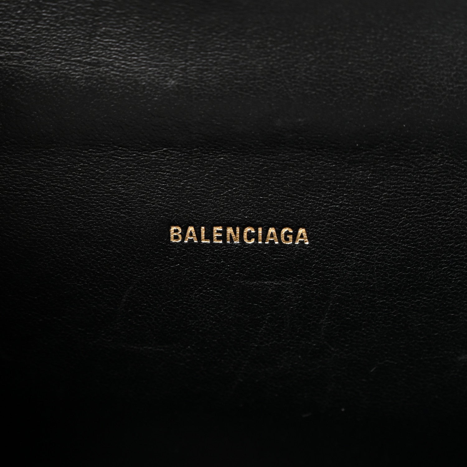 Balenciaga Shiny Box Calfskin Hourglass Top Handle Bag XS Black 6 of 9