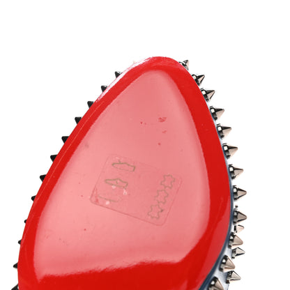 Christian Louboutin Kid Specchio Dorispiky 100 Pumps 37 Dark Gun 8 of 11