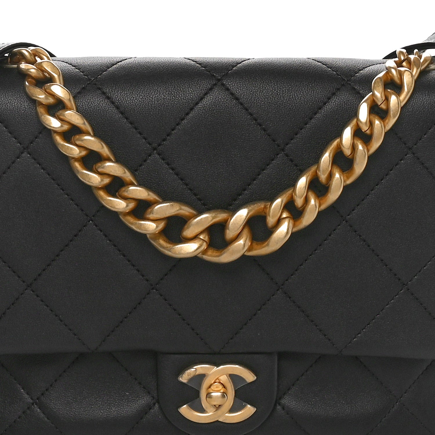 Chanel Calfskin Stitched Easy Mood Flap Black 8 of 10