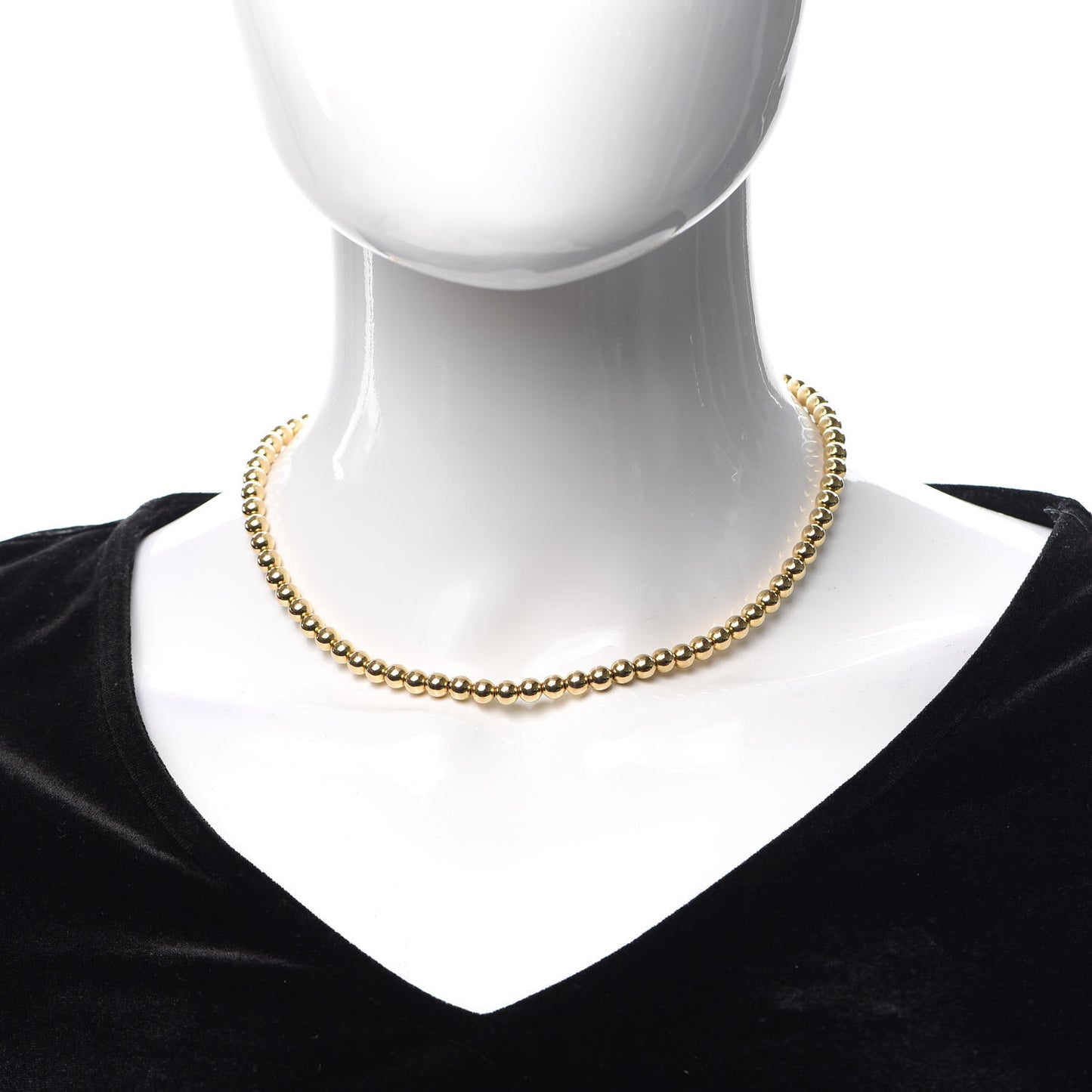 18K Yellow Gold 5.5mm HardWear Bead Necklace