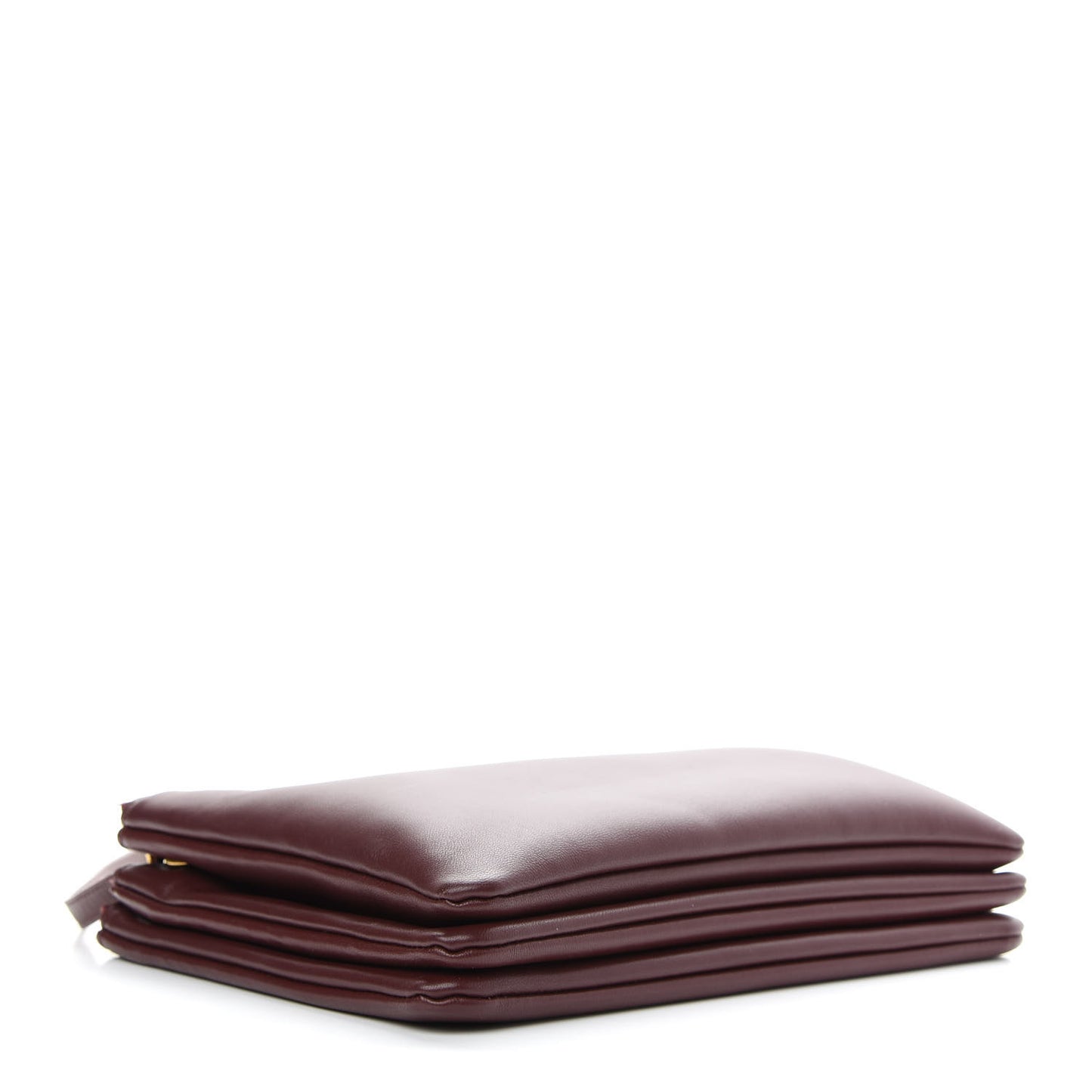 Lambskin Large Trio Crossbody Bag Burgundy