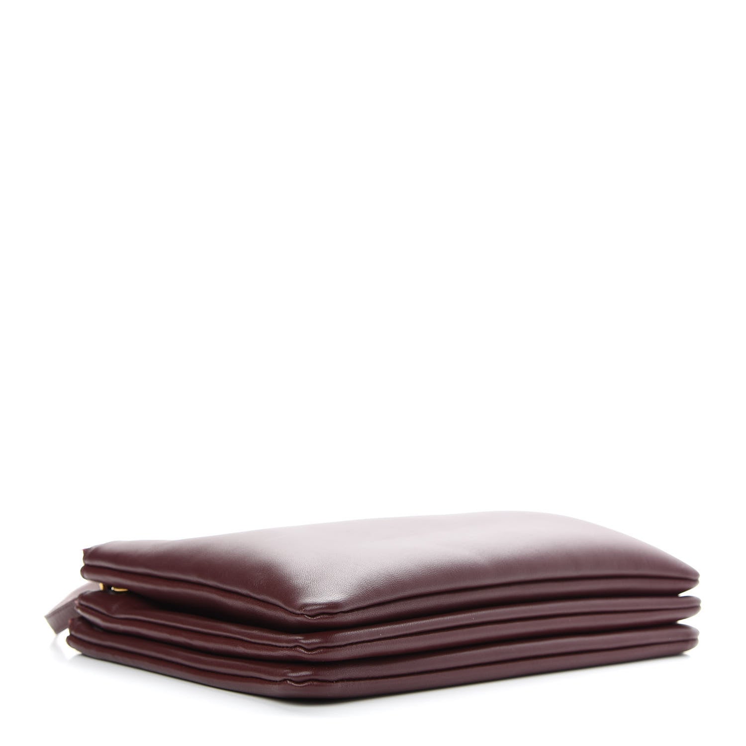 Celine Lambskin Large Trio Crossbody Bag Burgundy 4 of 9