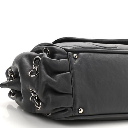 Chanel Lambskin Diagonal Ligne Accordion Flap Grey 9 of 10