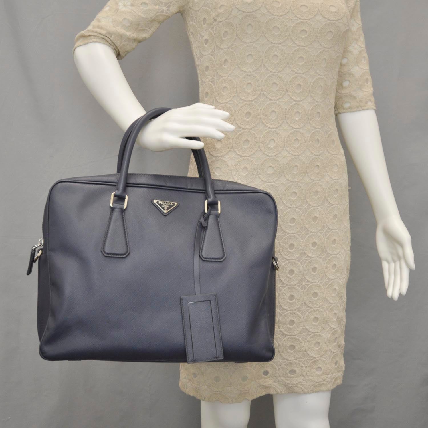Prada Saffiano Briefcase 2 of 11