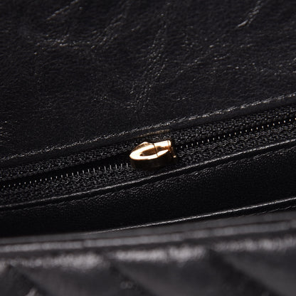 Chanel Iridescent Calfskin Chevron Quilted Mini Rectangular Flap Black 9 of 13