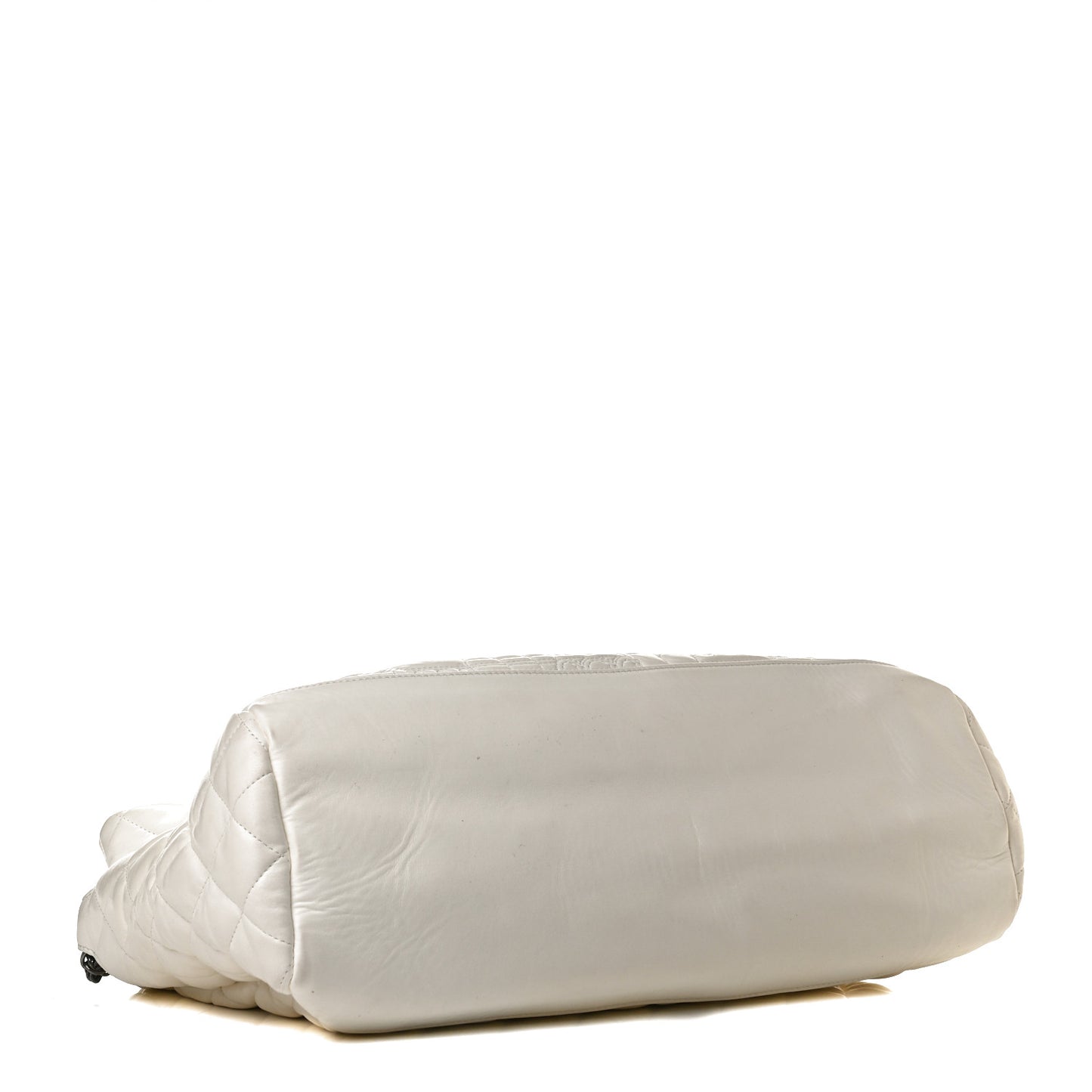 Lambskin Quilted Large Paris Moscou Red Square Bag Ivory