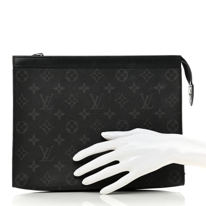 Louis Vuitton Monogram Eclipse Pochette Voyage MM 2 of 8