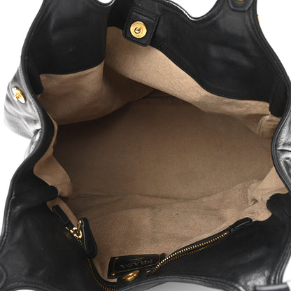 Prada Soft Calf Tote Black 5 of 11