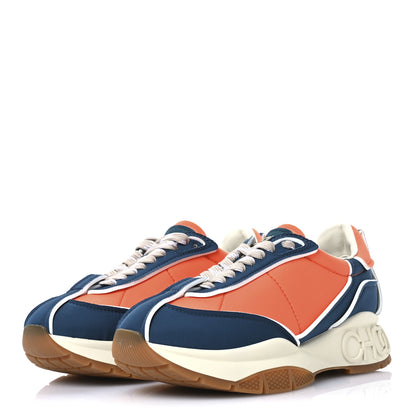 Jimmy Choo Calfskin Neoprene Raine Sneakers 40.5 Lava Teal 4 of 8