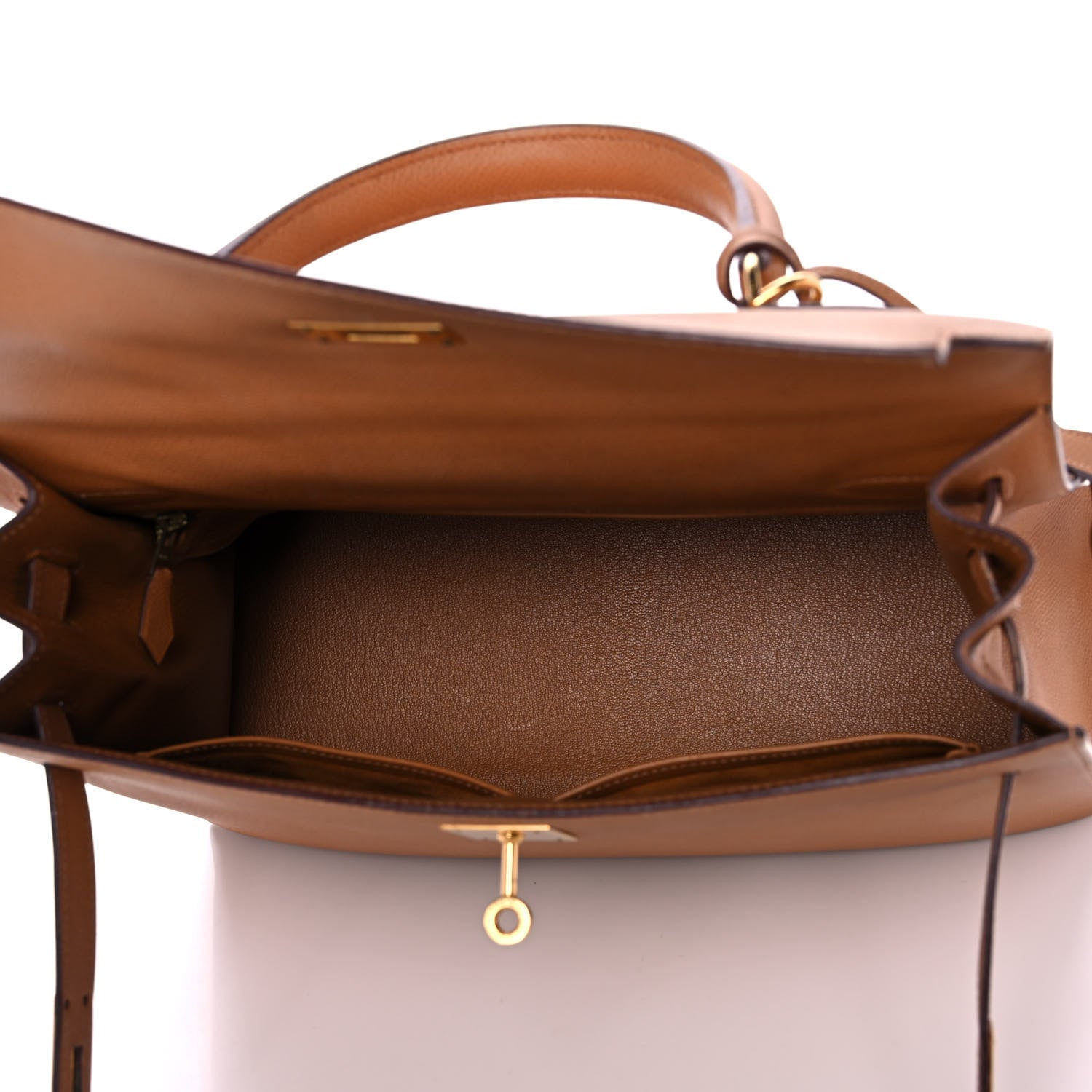 Hermes Epsom Kelly Sellier 32 Camel Tabac 5 of 23