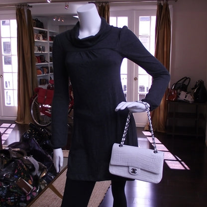 Chanel Crocodile Classic Flap White 2 of 12