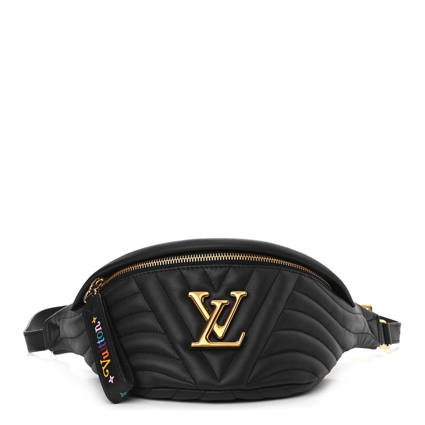 Calfskin Quilted New Wave Bumbag Black