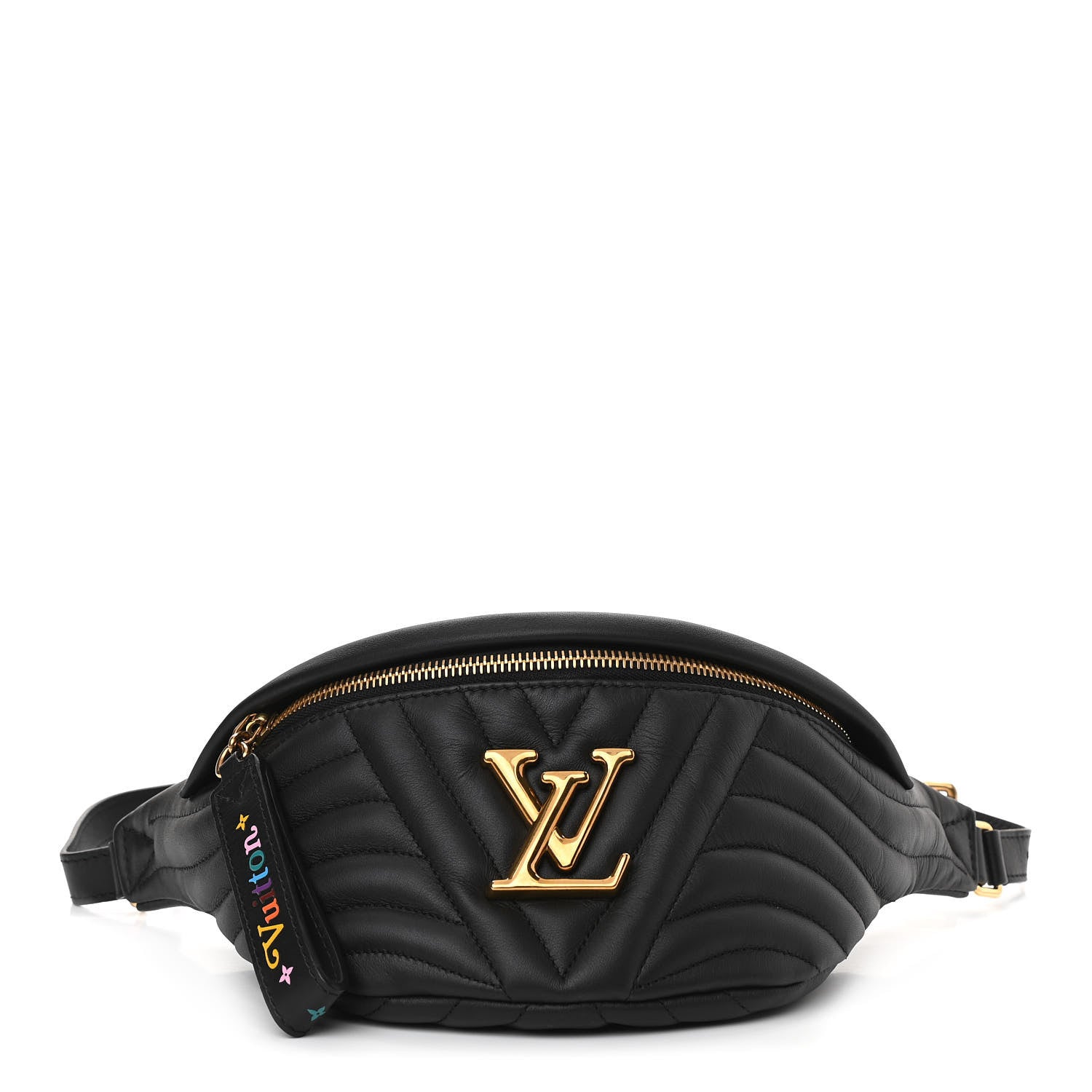 Louis Vuitton Calfskin Quilted New Wave Bumbag Black 1 of 10