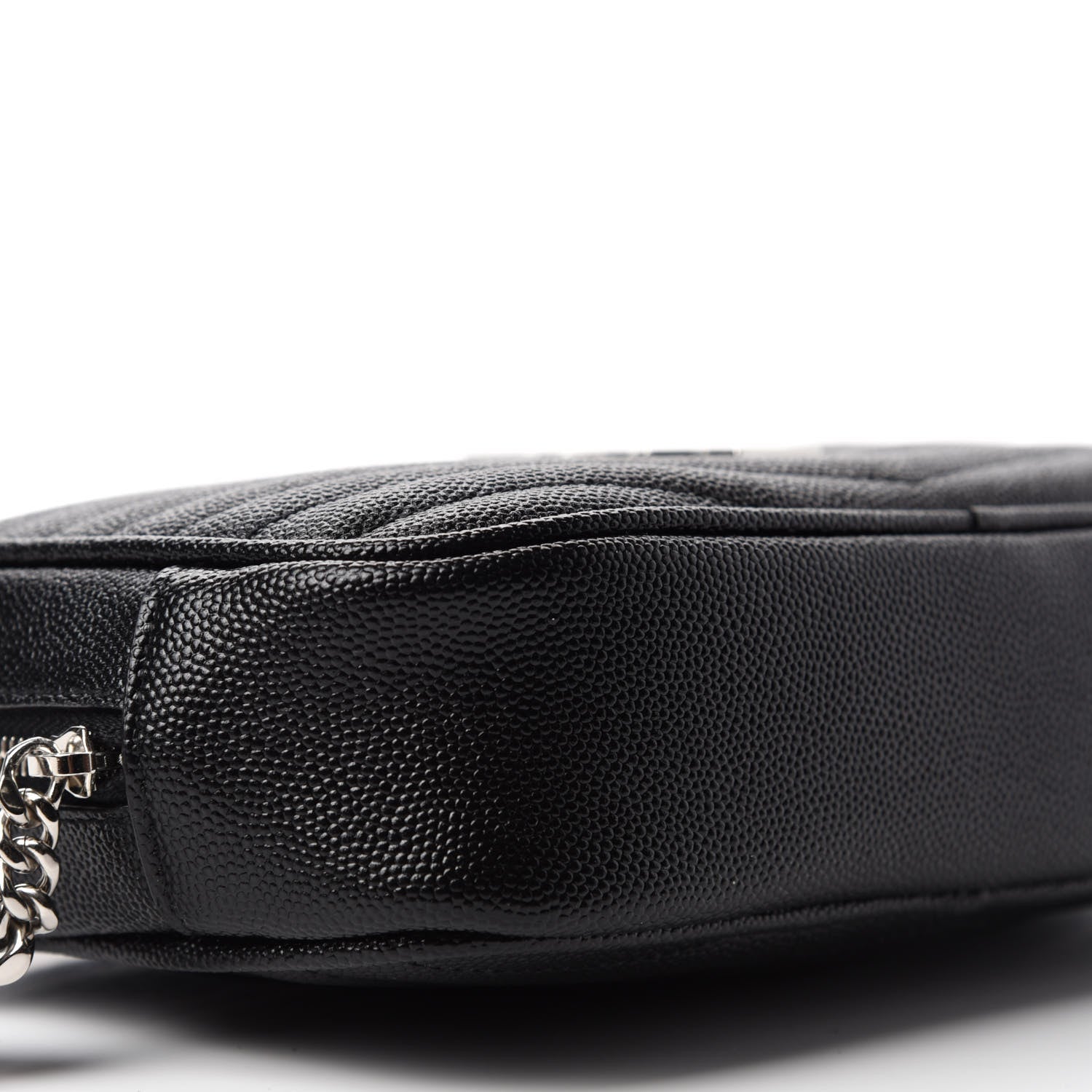 Saint Laurent Grain De Poudre Matelasse Monogram Mini Lou Camera Bag Black 6 of 11