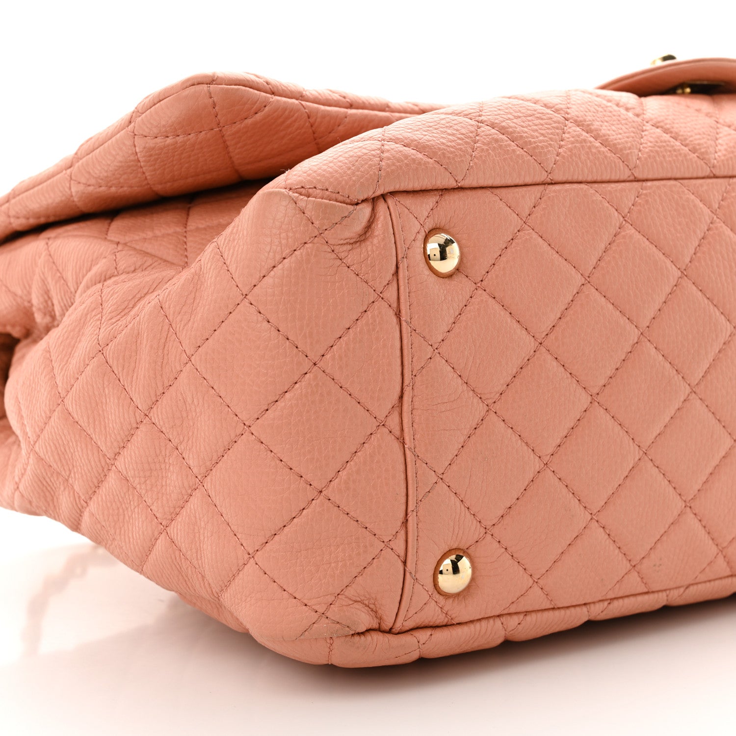 Chanel Calfskin Quilted XXL Travel Flap Bag Pink 9 of 11