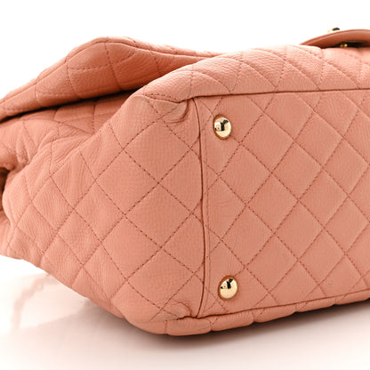 Chanel Calfskin Quilted XXL Travel Flap Bag Pink 9 of 11