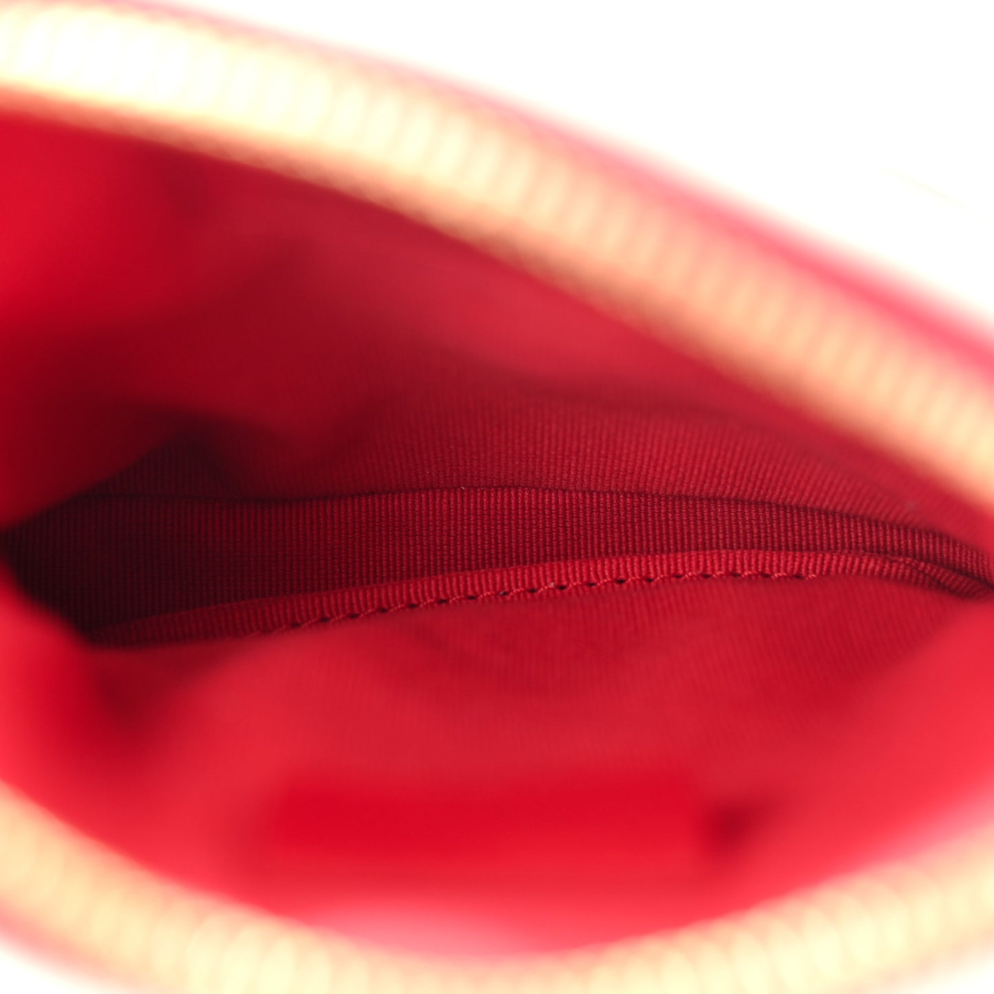 Canvas Calfskin Tennis Racket Mini Bag Red White