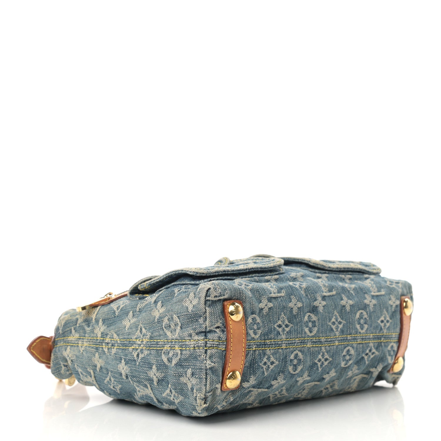Louis Vuitton Monogram Denim Baggy PM Blue 4 of 17
