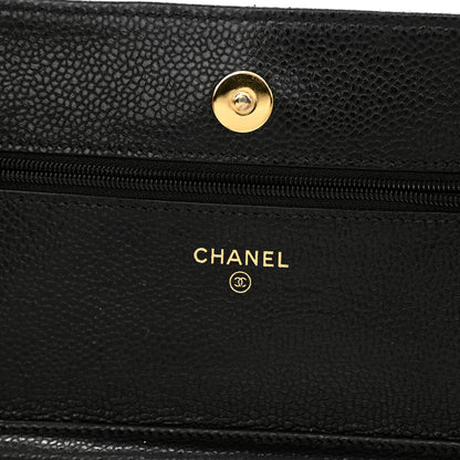 Chanel Caviar Quilted Wallet On Chain WOC Black 6 of 11