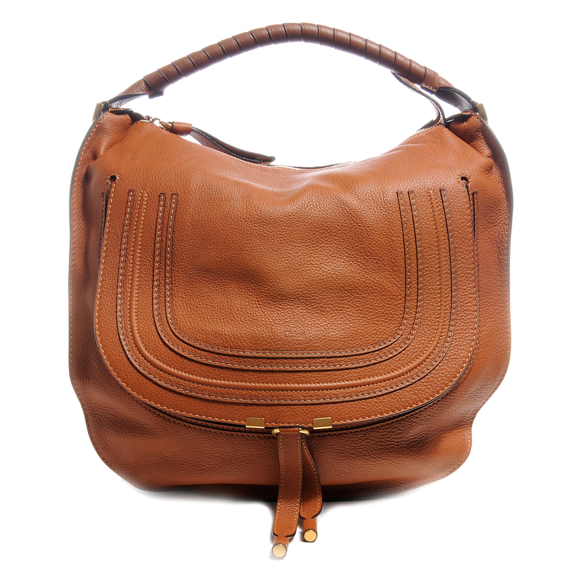 Chloe Leather Large Marcie Hobo Tan 1 of 7