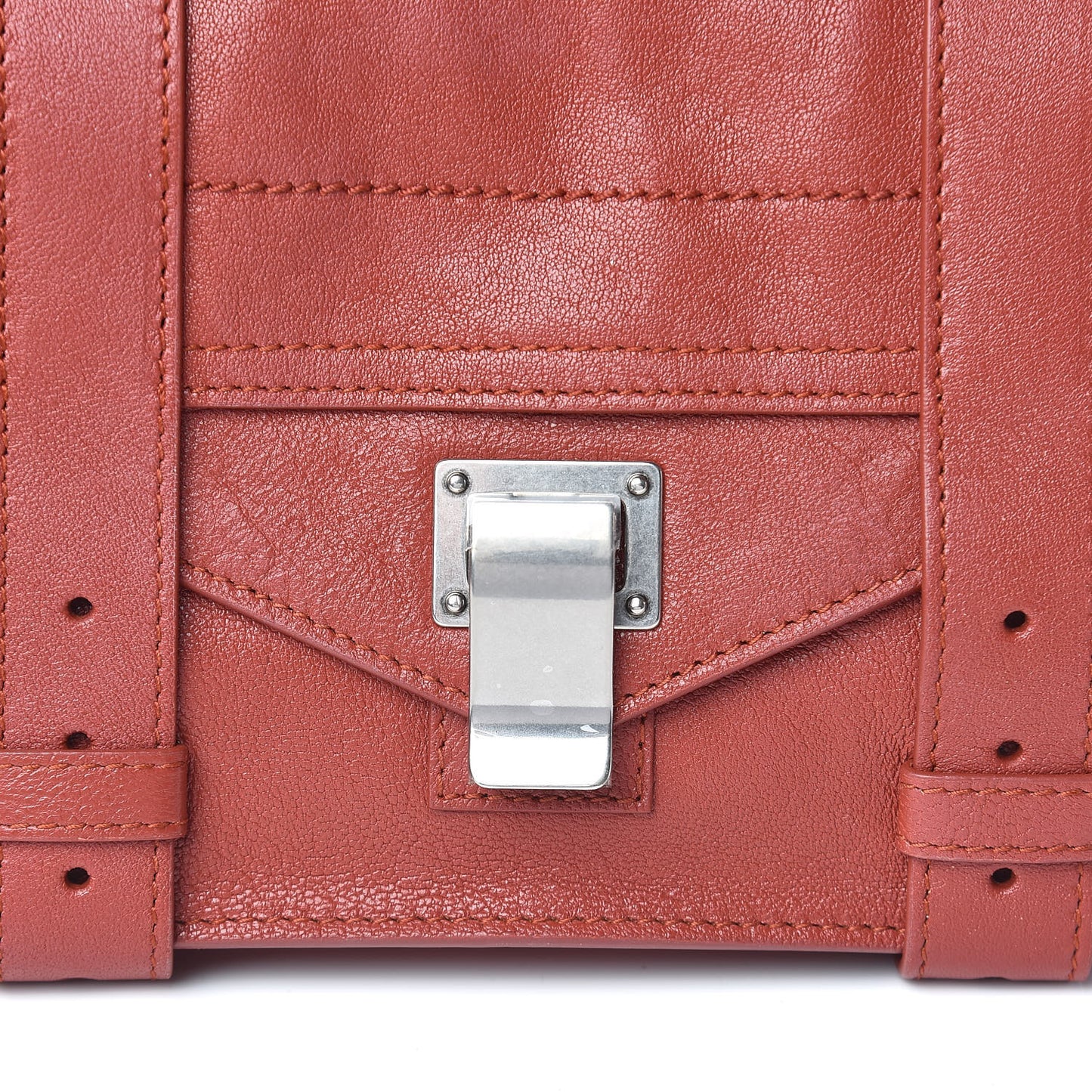 Lambskin PS1 Mini Crossbody Bag Rust
