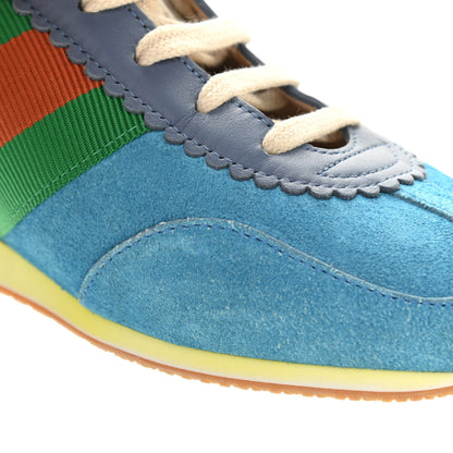 Gucci Suede Web Womens Rocket Sneakers 39 Bright Splash Thunder 12 of 15