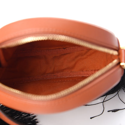 MCM Visetos Small Tambourine Crossbody Cognac Black 4 of 8