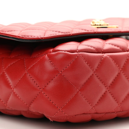 Versace Nappa Quilted Medusa Chain Crossbody Red 8 of 9