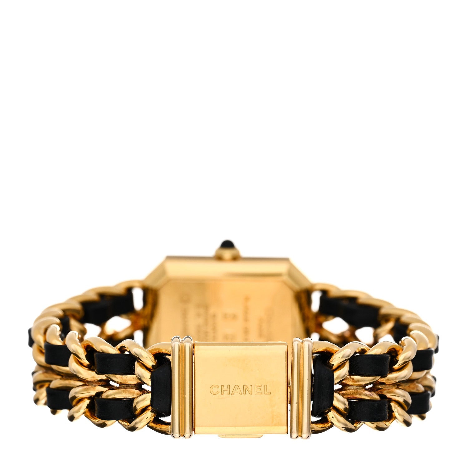 Chanel Stainless Steel Lambskin 20mm Chain Premiere Quartz Watch Gold M 3 of 4