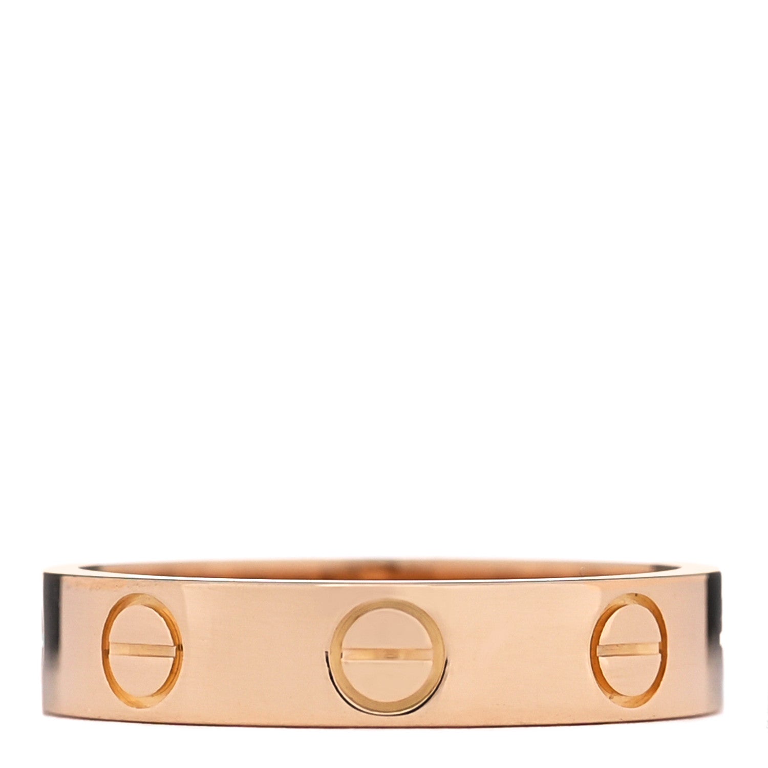 Cartier 18K Pink Gold 3.5mm LOVE Wedding Band Ring 48 4.5 3 of 4