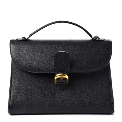 Delvaux Grained Calfskin Brillant Briefcase Black 1 of 23