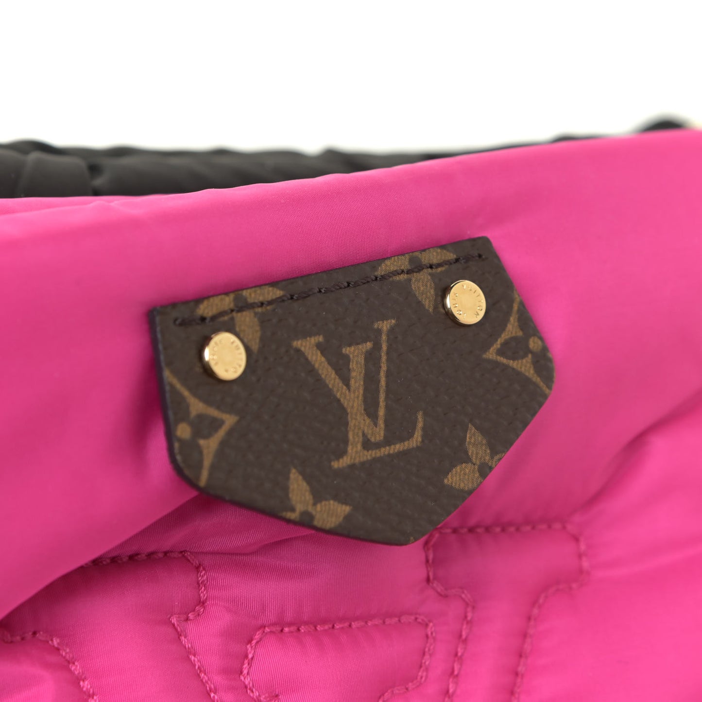 Econyl Monogram Pillow Maxi Multi Pochette Accessories Black Fuchsia