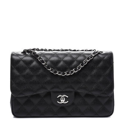 Chanel Caviar Quilted Jumbo Double Flap Black 1 of 10