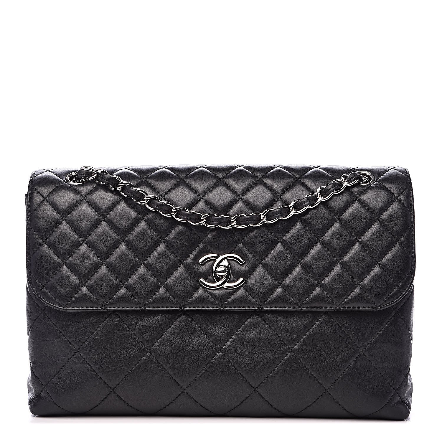 Chanel Calfskin Quilted In The Business Flap Bag Black 1 of 16