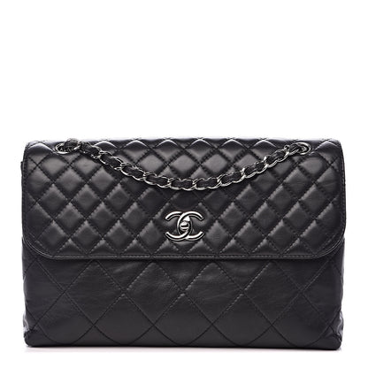 Chanel Calfskin Quilted In The Business Flap Bag Black 1 of 16