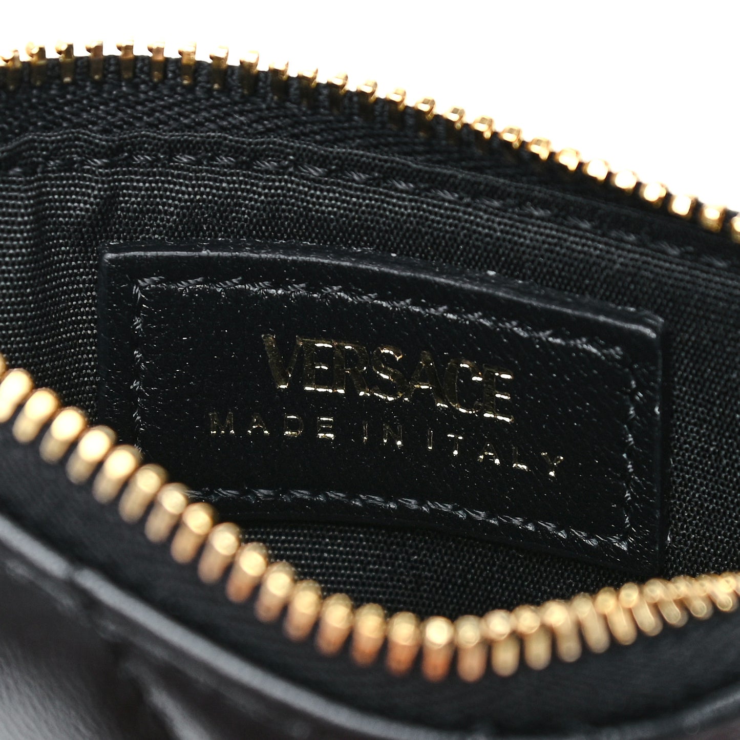 Nappa Quilted Tribute Key Pouch Black