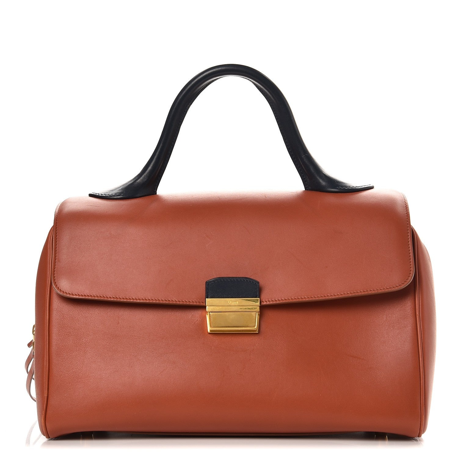 Celine Natural Calfskin Top Handle Bag Brick 1 of 16